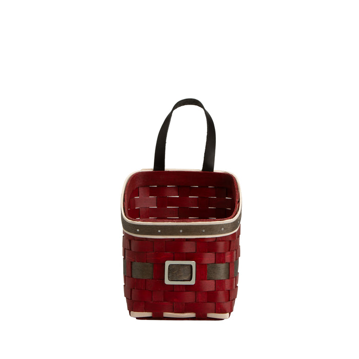 Santa Belly Angled Mantle Basket with Protector
