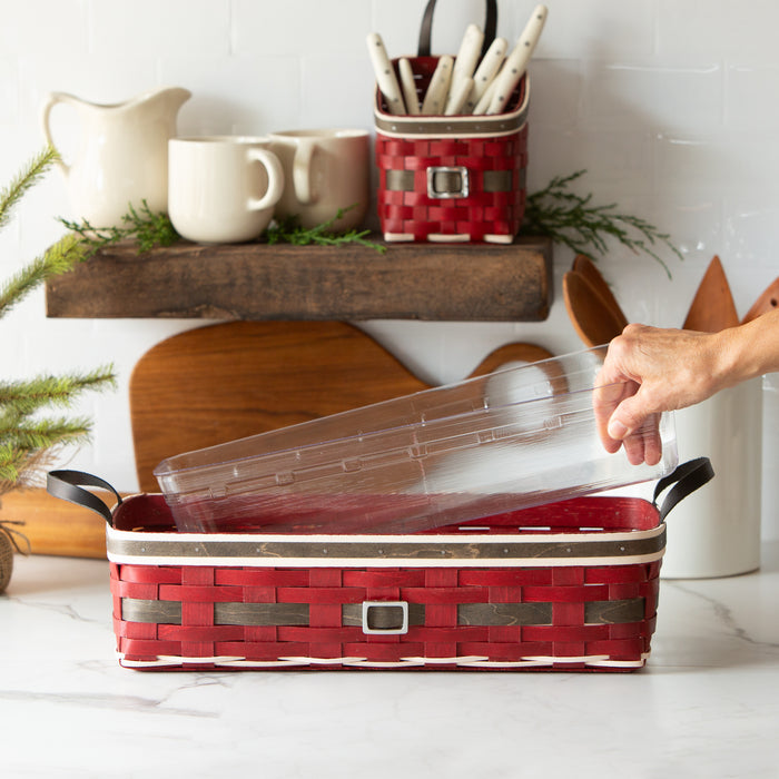 Santa Belly Medium Centerpiece Basket with Protector