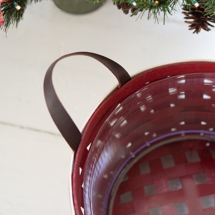 Santa Belly Medium Bushel Basket Set with Protector