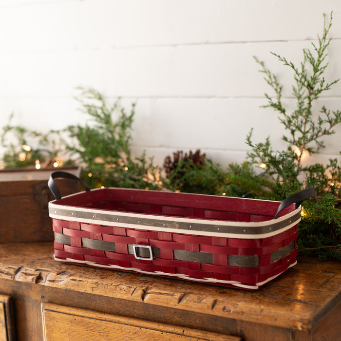 Santa Belly Medium Centerpiece Basket with Protector