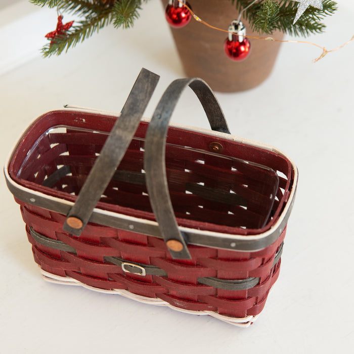Santa Belly Small Career Tote Basket with Protector