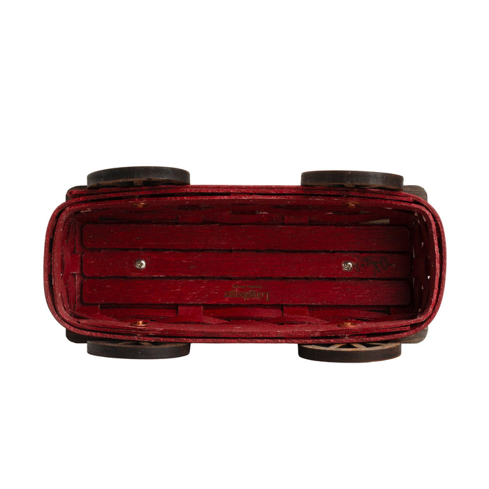 Longaberger Express Santa Belly 5-Piece Woven Train Set