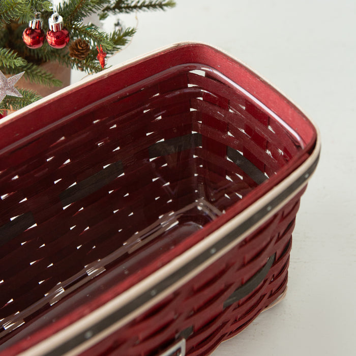 Santa Belly Tall Entryway Basket with Protector