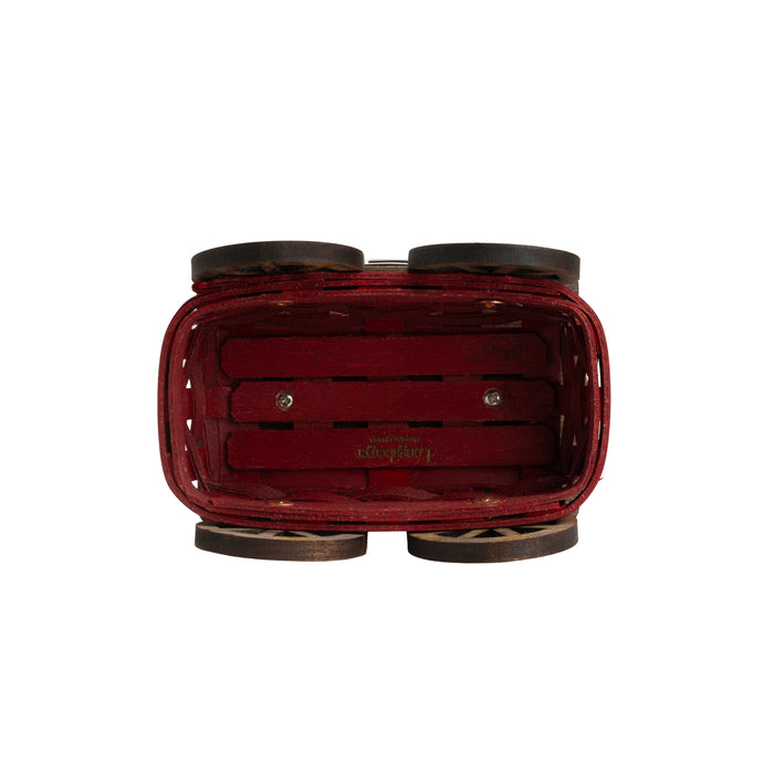 Longaberger Express Santa Belly 5-Piece Woven Train Set