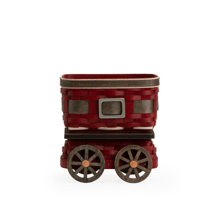 Santa Belly Tender Car Woven Decor with Protector