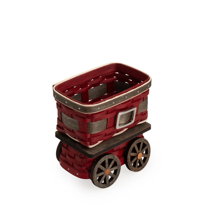 Santa Belly Tender Car Woven Decor with Protector