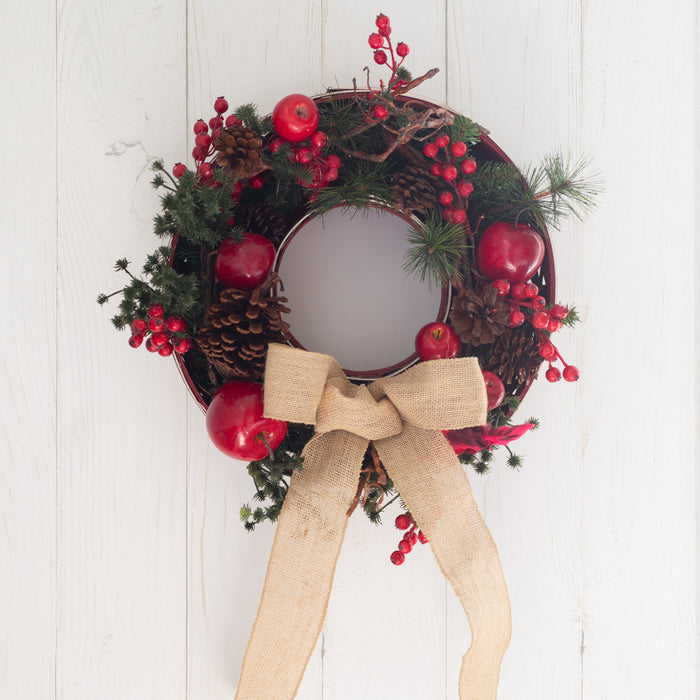 Santa Belly Wreath Basket with Protector