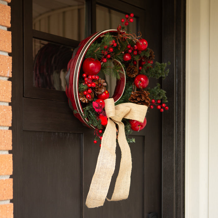 Santa Belly Wreath Basket with Protector
