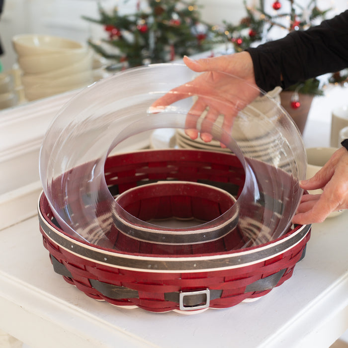 Santa Belly Wreath Basket with Protector