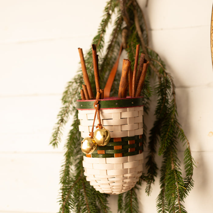 Sleigh Bells Medium Gatehouse Basket with Protector