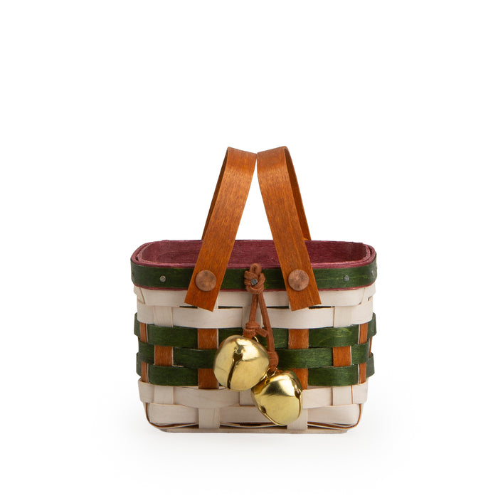 Sleigh Bells Miniature Homestead Basket with Protector