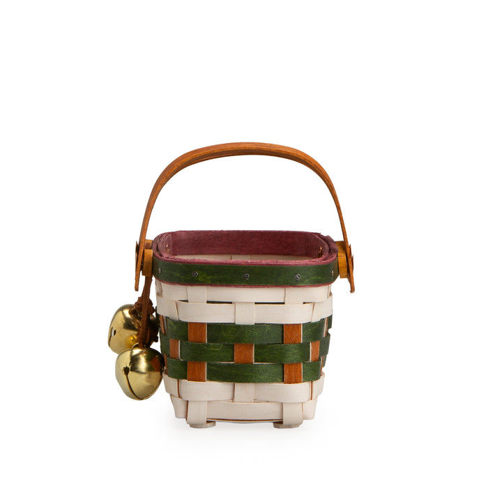 Sleigh Bells Miniature Homestead Basket with Protector