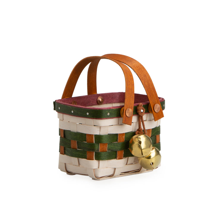 Sleigh Bells Miniature Homestead Basket with Protector