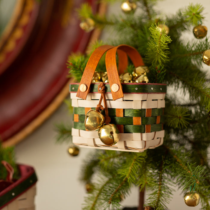 Sleigh Bells Miniature Homestead Basket with Protector