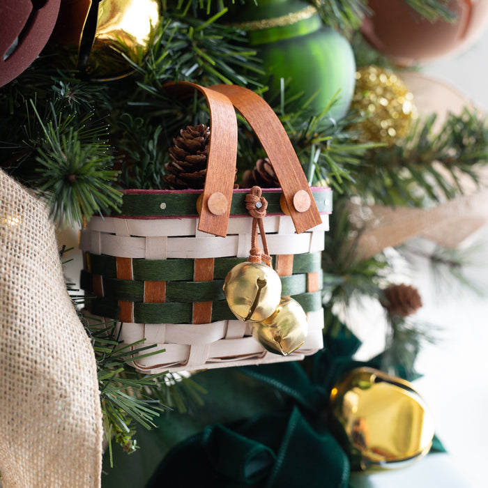 Sleigh Bells Miniature Homestead Basket with Protector