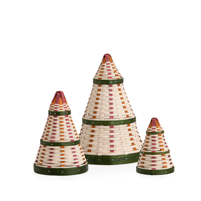 Winter Wonderland Woven Decor Tree Trio
