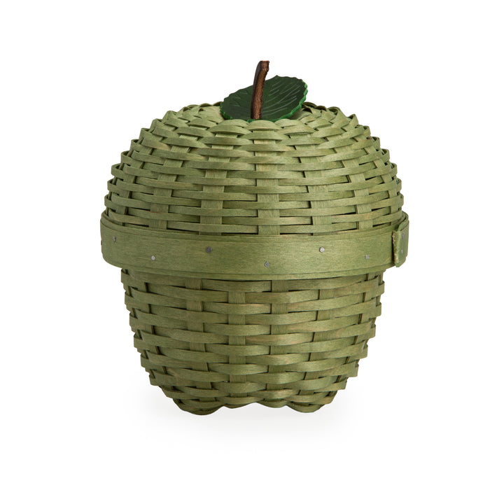 Apple Picking Small Apple with Woven Lid and Protector - Green
