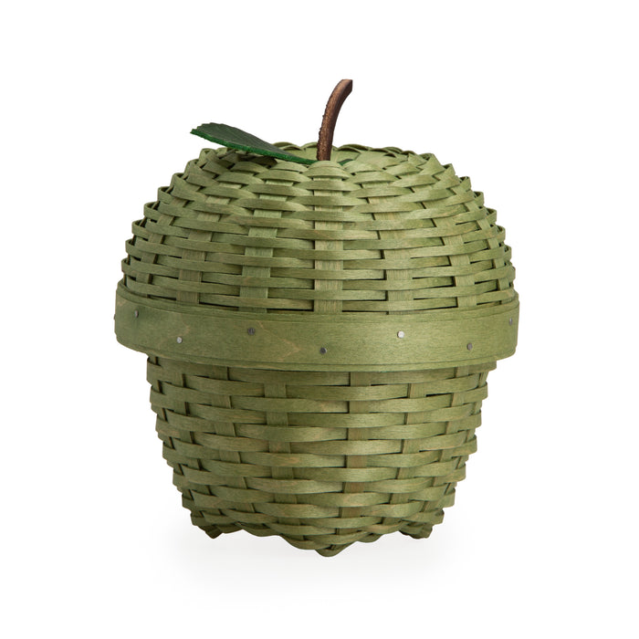 Apple Picking Small Apple with Woven Lid and Protector - Green