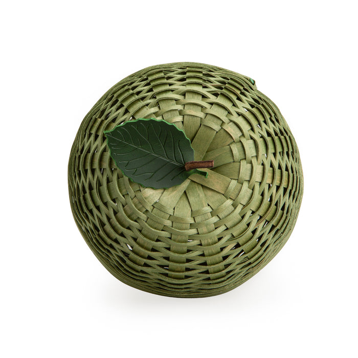 Apple Picking Small Apple with Woven Lid and Protector - Green