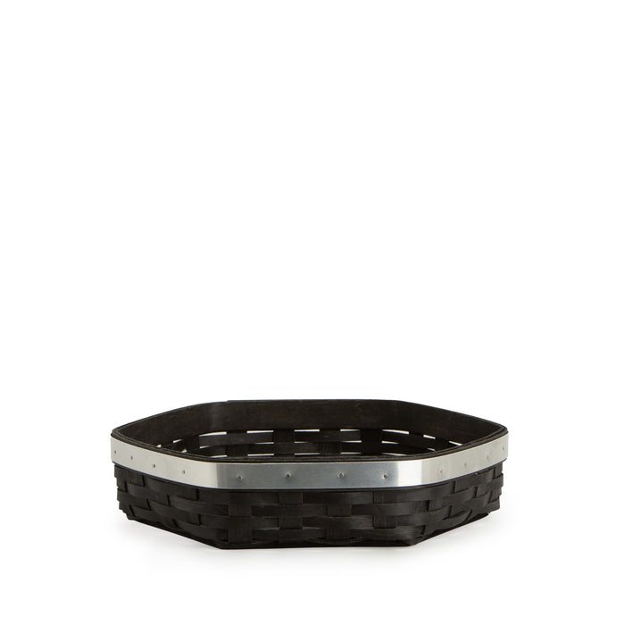 New Year's Eve Small Hexagon Tray with Protector - Aluminum