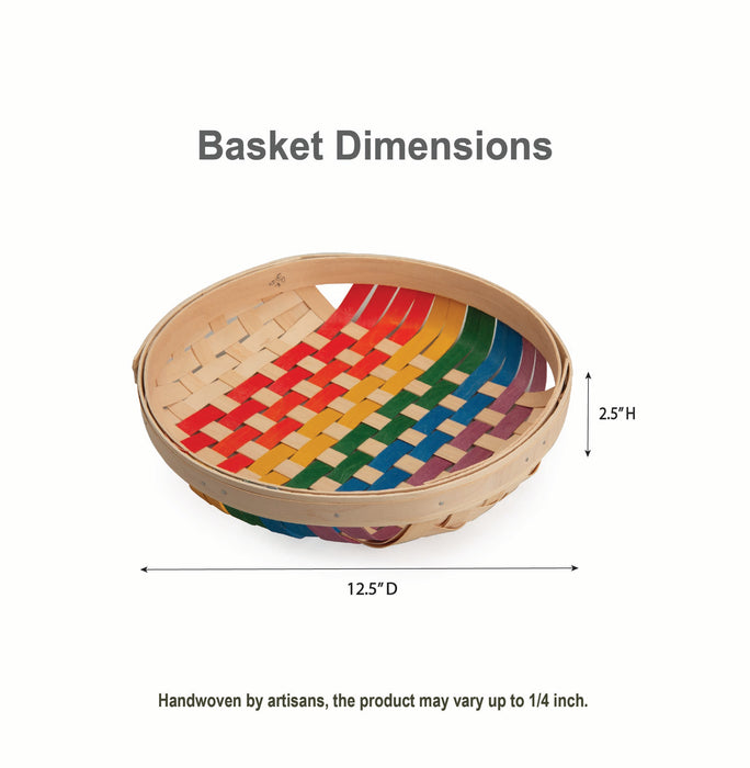 Rainbow Small Tray Basket - Multi
