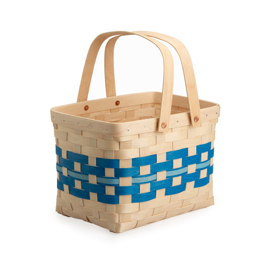 Spring Homestead Basket with Protector - Blueberry-Basket Set-Woven Maple Basket-Longaberger