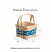 Spring Provision Basket with Protector - Blueberry-Basket Set-Woven Maple Basket-Longaberger