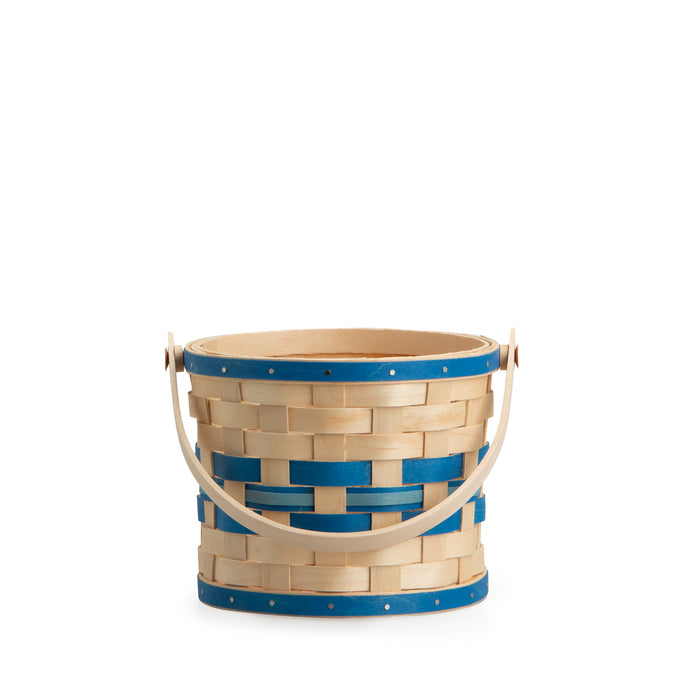 Spring Small Planter Basket with Protector - Blueberry-Basket Set-Woven Maple Basket-Longaberger