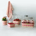 Spring Small Planter Basket with Protector - Raspberry-Basket Set-Woven Maple Basket-Longaberger