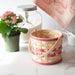 Spring Small Planter Basket with Protector - Raspberry-Basket Set-Woven Maple Basket-Longaberger