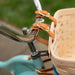 Spring Tapered Rectangle Bicycle Basket with Protector - Blueberry-Basket Set-Woven Maple Basket-Longaberger