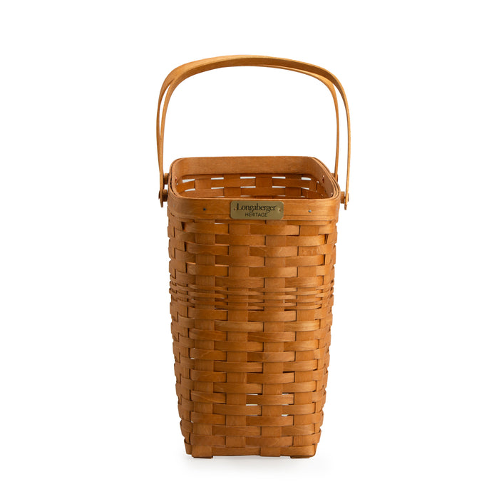 Collector's Heritage Stair Basket with Protector - Warm Brown
