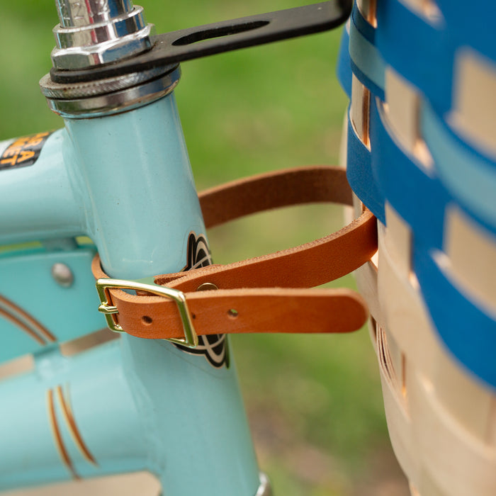 Spring Tapered Rectangle Bicycle Basket - Blueberry