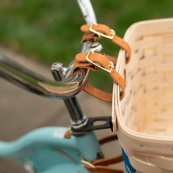 Spring Tapered Rectangle Bicycle Basket - Blueberry