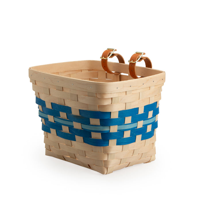 Spring Tapered Rectangle Bicycle Basket - Blueberry