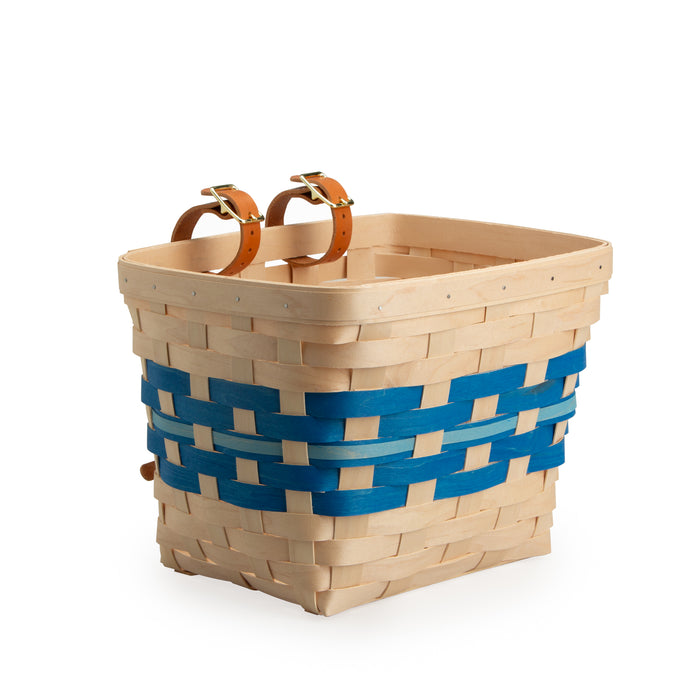 Spring Tapered Rectangle Bicycle Basket - Blueberry