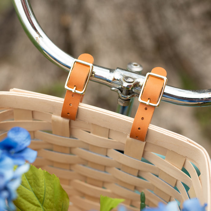 Spring Tapered Rectangle Bicycle Basket - Blueberry