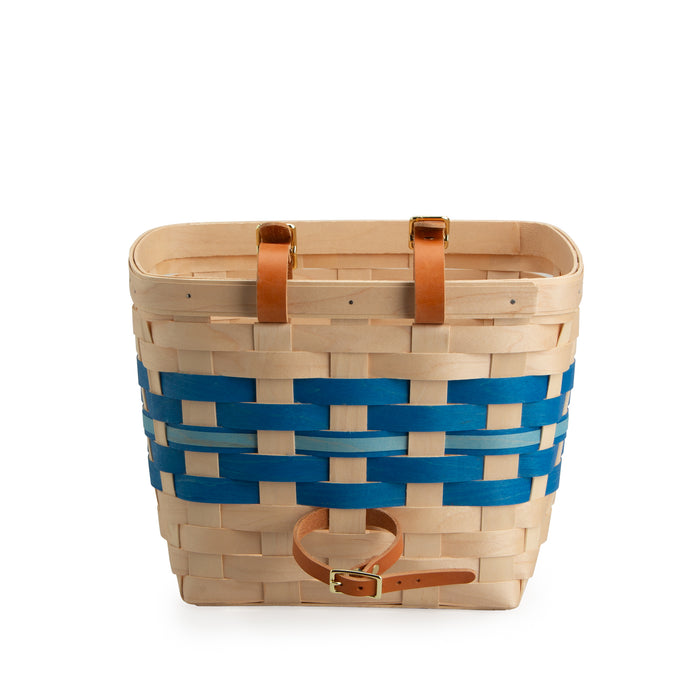 Spring Tapered Rectangle Bicycle Basket - Blueberry