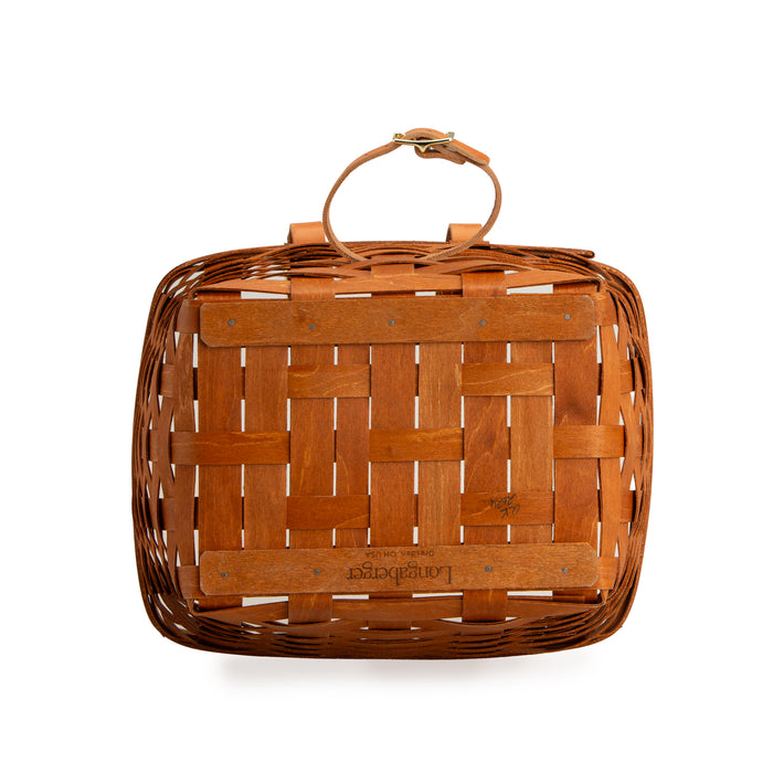 Mackinac Tapered Rectangle Bicycle Basket - Warm Cinnamon