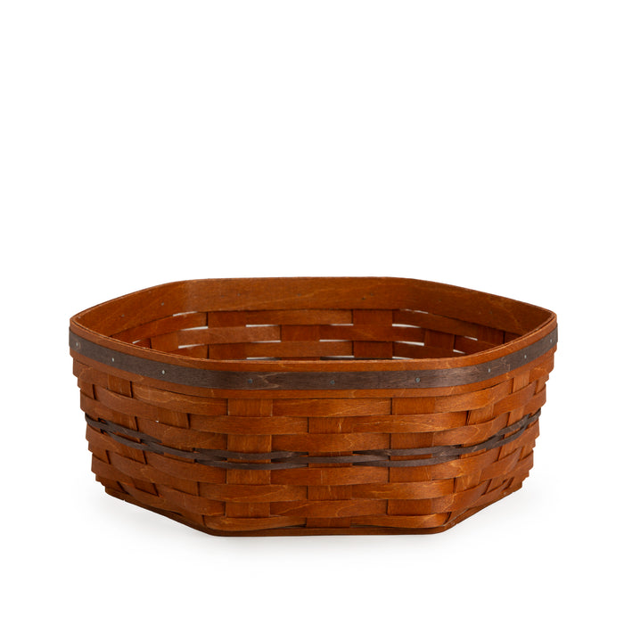 Thanksgiving Large Generations Basket with Protector - Warm Cinnamon and Dark Roast