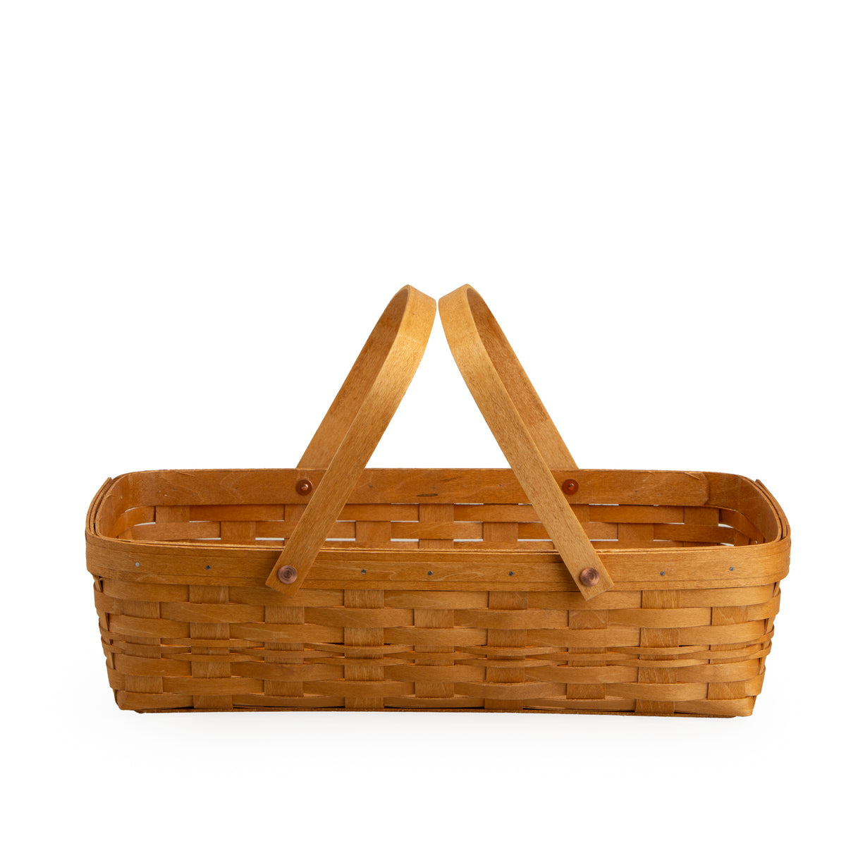 Medium Gathering Basket with Protector - Warm Brown