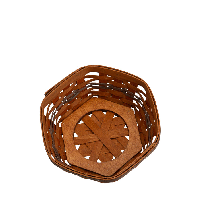 Thanksgiving Medium Generations Basket with Protector - Warm Cinnamon and Dark Roast