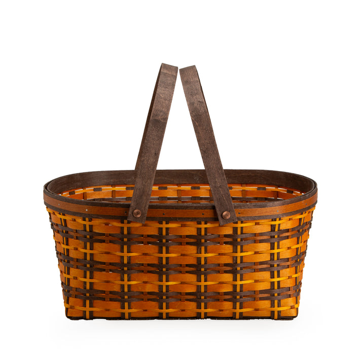 Thanksgiving Parade Basket with Protector - Pumpkin Spice Plaid