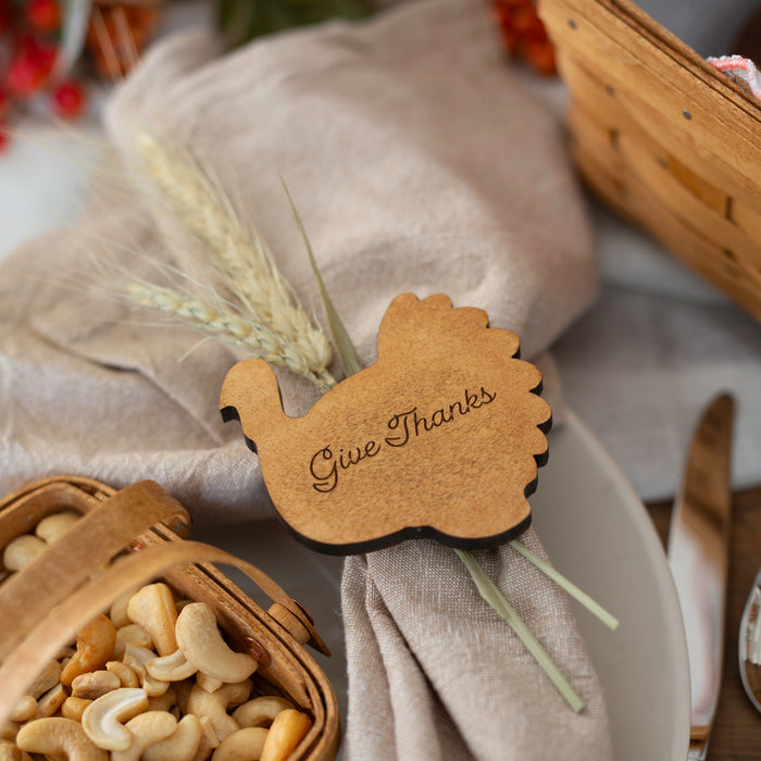 Collector's Thanksgiving 11-Piece Serving Set - Warm Cinnamon and Dark Roast