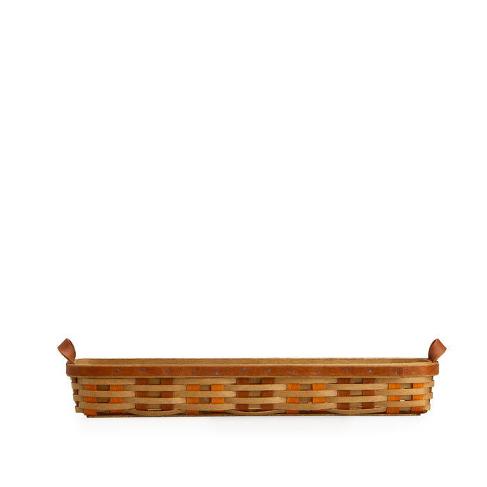 Thanksgiving Small Centerpiece Basket with Protector - Autumn Patchwork