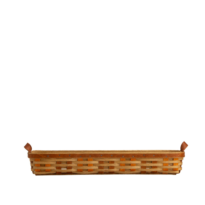 Thanksgiving Small Centerpiece Basket with Protector - Autumn Patchwork
