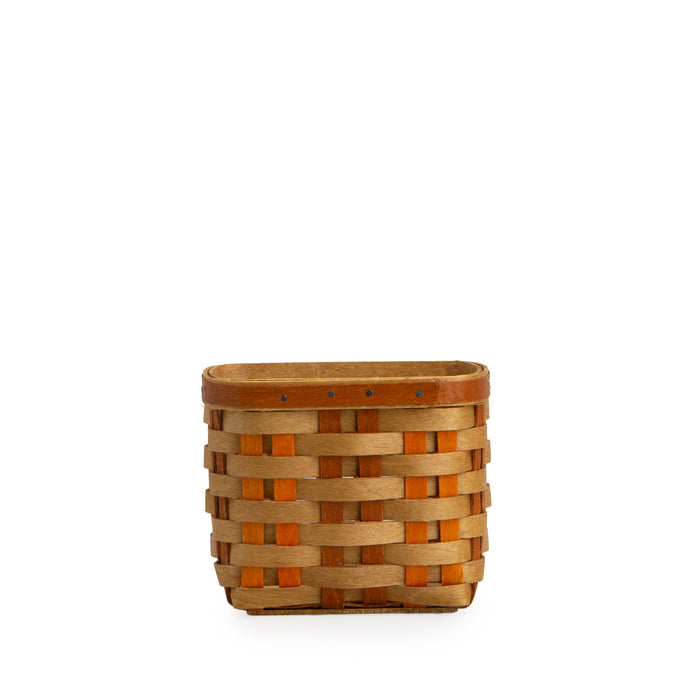 Thanksgiving Miniature Utensil Basket with Protector - Autumn Patchwork