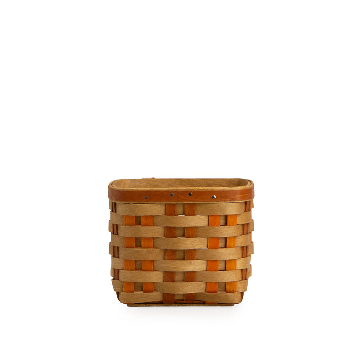 Thanksgiving Miniature Utensil Basket with Protector - Autumn Patchwork