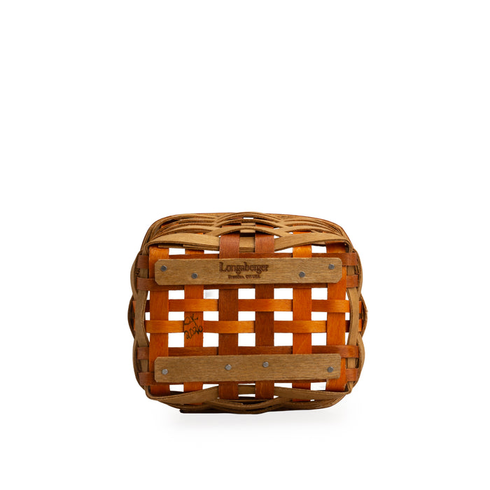 Thanksgiving Miniature Utensil Basket with Protector - Autumn Patchwork