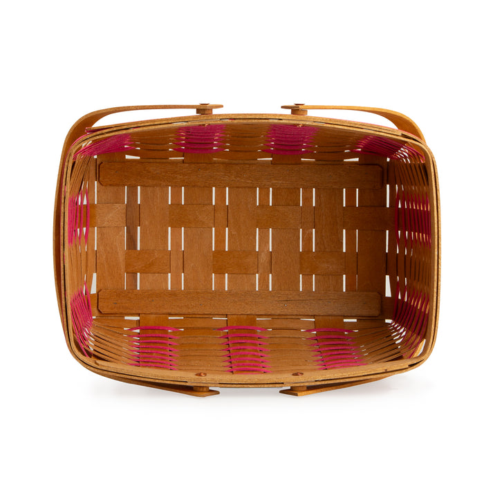 Collector's Valentine's Day Medium Heartland Basket with Protector - Pink